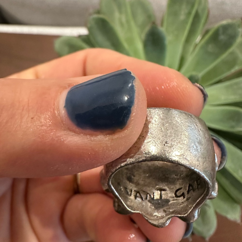 Chunky Silver Crystal Statement Bauble Chunky Rin… - image 8